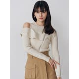 ワンショルダーZIPニット | MURUA | 詳細画像16 