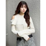 ワンショルダーZIPニット | MURUA | 詳細画像2 