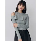 ワンショルダーZIPニット | MURUA | 詳細画像22 