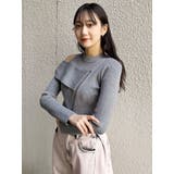 ワンショルダーZIPニット | MURUA | 詳細画像30 