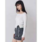 ワンショルダーレースアップニット | MURUA | 詳細画像12 