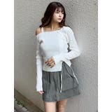 ワンショルダーレースアップニット | MURUA | 詳細画像26 