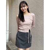 ワンショルダーレースアップニット | MURUA | 詳細画像3 