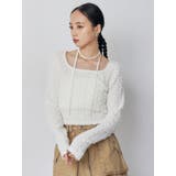 リボンタイフェザートップス | MURUA | 詳細画像4