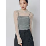 ミントグリーン | プリーツシアーハイネックトップス | MURUA