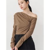 モカ | ドレープワンショルトップス | MURUA