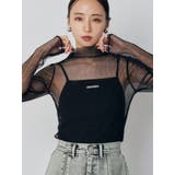 ブラック | ロゴプレートスクエアキャミ | MURUA