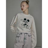 【ミッキーマウス】フロッキーデザインスウェット | MURUA | 詳細画像8