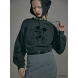 グレー | 【ミッキーマウス】フロッキーデザインスウェット | MURUA