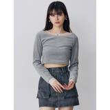 シアードッキングベロアトップス | MURUA | 詳細画像10 