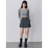 シアードッキングベロアトップス | MURUA | 詳細画像12 