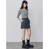 シアードッキングベロアトップス | MURUA | 詳細画像14 