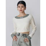 シアードッキングベロアトップス | MURUA | 詳細画像16 