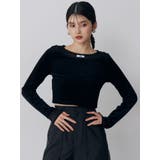 シアードッキングベロアトップス | MURUA | 詳細画像4 