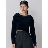 シアードッキングベロアトップス | MURUA | 詳細画像6 