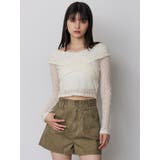 レースカシュクールオフショルトップス | MURUA | 詳細画像15 