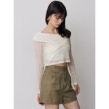 レースカシュクールオフショルトップス | MURUA | 詳細画像18 