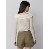 レースカシュクールオフショルトップス | MURUA | 詳細画像19 