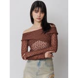 レースカシュクールオフショルトップス | MURUA | 詳細画像24 