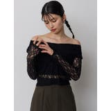 レースカシュクールオフショルトップス | MURUA | 詳細画像6 