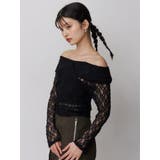 レースカシュクールオフショルトップス | MURUA | 詳細画像7 