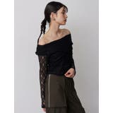 レースカシュクールオフショルトップス | MURUA | 詳細画像8 