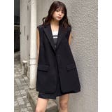 サイドオープントテーラードジレ【セットアップ着用可】【接触冷感】 | MURUA | 詳細画像2