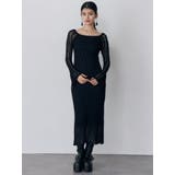 バイカラークロシェニットワンピース | MURUA | 詳細画像11 