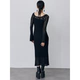 バイカラークロシェニットワンピース | MURUA | 詳細画像13 