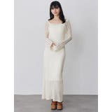 バイカラークロシェニットワンピース | MURUA | 詳細画像2 