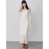 バイカラークロシェニットワンピース | MURUA | 詳細画像20 