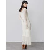 バイカラークロシェニットワンピース | MURUA | 詳細画像21 