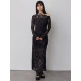 フロッキーフラワーシアーワンピース | MURUA | 詳細画像4 