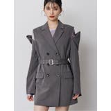 グレー | ジャケットライクZIPミニワンピース | MURUA