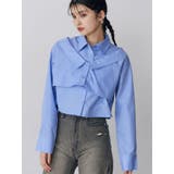 ブルー | レイヤードマルチウェイシャツ | MURUA