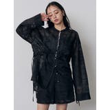 ウエストドロストシアーレースシャツ【セットアップ着用可】 | MURUA | 詳細画像17