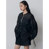 ウエストドロストシアーレースシャツ【セットアップ着用可】 | MURUA | 詳細画像19