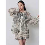 ウエストドロストシアーレースシャツ【セットアップ着用可】 | MURUA | 詳細画像5