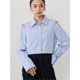 ブルー | カシュクールマルチウェイシャツ | MURUA