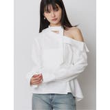 ホワイト | ボウタイワンショルブラウス | MURUA