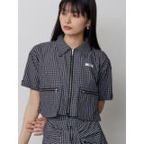 ネイビー | ZIPハーフスリーブシャツ【セットアップ着用可】 | MURUA