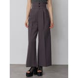 グレー | ハイウエストセンプレワイドパンツ【セットアップ着用可】【接触冷感】 | MURUA