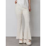 ホワイト | フリンジフレアパンツ | MURUA