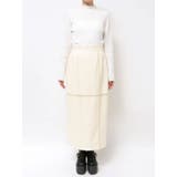 クロシェドッキングフェイクレザースカート | MURUA | 詳細画像27 