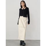 クロシェドッキングフェイクレザースカート | MURUA | 詳細画像7 