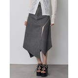 ウォッシュアシメラッフルZIPスカート【セット販売対象】 | MURUA | 詳細画像1 