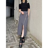 ダブルベルトアシメZIPスカート | MURUA | 詳細画像16 