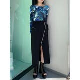 ダブルベルトアシメZIPスカート | MURUA | 詳細画像4 