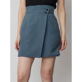 ブルー | ラップライクミニスカート【セットアップ着用可】【接触冷感】 | MURUA