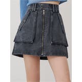 フロントZIPアウトポケットミニスカート | MURUA | 詳細画像1 